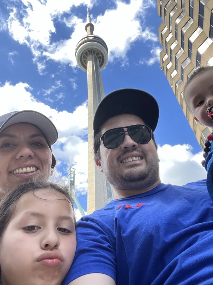 familia en CN tower